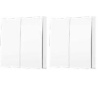 TP-Link Tapo S220 - Interruptor de luz Inteligente, Control Remoto, Control de Voz a través de Alexa o el Asistente de Google, 2-Botones 1-Vía, cableado súper fácil, Requiere Hub (Paquete de 2)