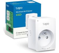 TP-Link Tapo WiFi Smart Socket, enchufe inteligente compatible con Alexa y Google Home, 10 A, cafetera de control, lámpara, calentador de forma remota, no requiere concentrador, Tapo P100 (FR) 1 paque