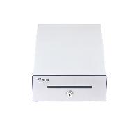 TPV CAJON PORTAMONEDAS EQUIP ALUMINIO APERTURA MANUAL Y AUTOMATICA CONECTOR RJ11 COLOR PLATA