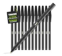 Tracer Bolígrafos Negros Pack 50, Tinta Negra, Grip y Clip