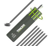 Tracer Tough Construction - Juego de 6 minas de repuesto para lápiz, 6 minas de grafito resistentes de 5,2 mm, juego de 6 recambios de lápiz