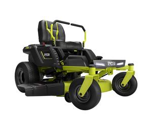Tractor cortacésped de batería Ryobi ZTR480ex de radio cero - Motor eléctrico de batería 48V/100Ah - corte de 107 cm - 2en1