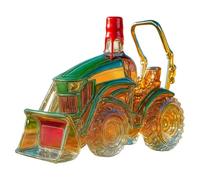 Tractor Decanter, Wine Bottle, 3D Glass Ornament, Storage Vessel With Detailed Tractor Design, Bar Decor For Men Women Family Cabinet Whiskey Lovers Kitchen Home Display