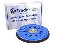 Trade-Shop Disco de Lijado Lijas para Lijadora Discos Abrasivos de 10 Agujeros de 210 mm de Diámetro, Compatible con Lijadora de Pared Scheppach DS200, DS210, DS900, DS920, DS930