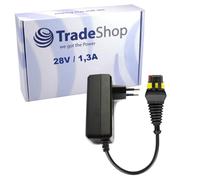 Trade-Shop Fuente de alimentación/cargador/transformador de 28 V 1,3 A compatible con Gardena Sileno R100Li, R100LiC, Sileno+ R130Li, R130LiC, R160Li, R160LiC, R40li, R45Li