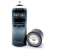 Tradineur - Bote de Pintura en Spray - Fabricado en España - Ideal para cualquier superficie, Madera, Metal, Cartón, Piedra o Cerámica - Capacidad de 400 ML - Cromo
