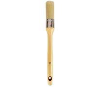 Tradineur - Brocha redonda para pintar, Nº 12, mango de madera y cerdas de fibra suave, uso universal, esmaltar, barnizar, retocar - Ø 29 mm Multicolor