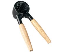Tradineur - Cascanueces con cabezal cónico y mango de madera, abrebotellas, rompenueces, abridor, apto para lavavajillas, 16 cm
