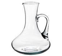 Tradineur - Decantador de vino recto con asa, vidrio, modelo Sofía, dispensador, jarra, oxigenador, aireador para vino tinto o blanco, elegante, regalo original, decoración - 1,5 litros