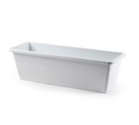 Tradineur - Jardinera "Terracota" - Fabricado en Plástico - PLFT - Macetero apto para Exterior e Interior del hogar - 50 cm - Color Blanco White