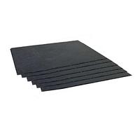 Tradineur - Pack de 6 bandejas rectangulares de Pizarra, Canto rústico, Platos para hostelería, Servicio y degustación, Tabla de Piedra Natural para Servir Aperitivos - 40 x 20 cm