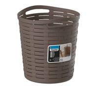 Tradineur - Papelera con asas - Fabricado en plástico - Especial para baños de hogar o trabajo - 20 Litros - Ø 35 cm - Color surtido Multicolor