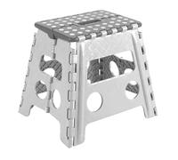 Tradineur - Taburete infantil plegable de pvc multiusos 32,5 x 28,5 x 21,5 cm, banqueta, asiento de plástico resistente para niños, escuela, guardería, hogar, color aleatorio Multicolor
