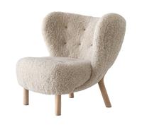 Little Petra VB1 Sillón Piel de Oveja Moonlight/Roble Aceitado