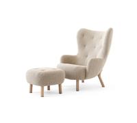 &Tradition Butaca Petra VB3 High incl. pouf ATD1 Roble aceitado-Karakorum 003