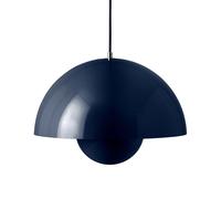 Flowerpot VP7 Lámpara Colgante Acero Azul