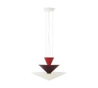 &Tradition Lámpara colgante Gio LN14 Ø60 cm Vermilion red-d. burgundy-ecru