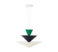&Tradition Lámpara colgante Gio LN15 Ø92 cm Signal green-deep blue-ecru
