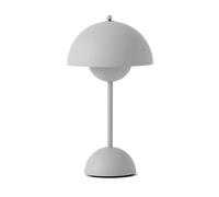&Tradition Lámpara de mesa Flowerpot portable VP9 Matt light grey