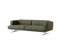 &Tradition Sofá Inland AV23 3 plazas Clay 0014-polished aluminium