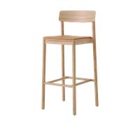 &Tradition Taburete Betty TK17 Bar Chair 75 cm Cuero color coñac Noble-roble lacado