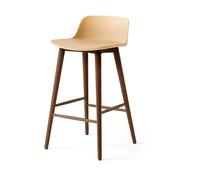 &Tradition Taburete de barra Rely HW123 Beige arena - nogal lacado. 65 cm