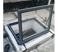 tragaluz para techo de casa Claraboya Grande Para Mantenimiento De Techo, Cubierta De Ventana De Salida De Aluminio Con Vidrio Templado Para Ático Del Sótano(34x40in/86x101cm)