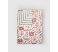 TRAMAS+ Colcha Bouti Estampada y Lisa para Cama, Cubrecamas Ligero de Primavera y Verano - Cama de 90 (180x270) - Tikal, Verde Oliva