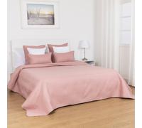 TRAMAS+ Colcha Bouti Lisa para Cama de Primavera y Verano, Cubrecamas de Colores Lisos para Habitación Moderna y Juvenil Mallow pink Bed 90cm