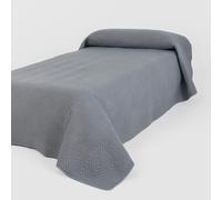 TRAMAS+ Colcha Bouti para Cama, Cubrecamas Ligero de Primavera y Verano, Colores Lisos y Estampados Decorativos Hungary blue keike Bed 150cm