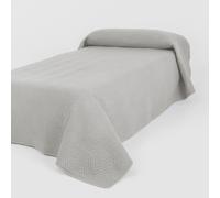 TRAMAS+ Colcha Bouti para Cama, Cubrecamas Ligero de Primavera y Verano, Colores Lisos y Estampados Decorativos Hungary light gray