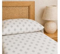 TRAMAS+ Sábanas 100% Algodón, Suave y Traspirable, Juego de sábanas 3 Piezas, Sábana Bajera Ajustable, Encimera, 1/2 Fundas de Almohada - Cama 105, Kai, Topo