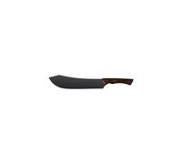 Tramontina - Cuchillo para Carne Churrasco Black, en Acero Inoxidable Oscurecido, con Punta Curva, Mango de Madera de 10", con Remaches, Color Negro, Tamaño de 38.6 cm