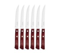 Tramontina Juego de Cuchillos para Carne Polywood Rojo 6 Piezas
