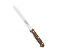 Tramontina LANDHAUS Cuchillo de cocina, acero inoxidable, mango de madera FSC, apto para lavavajillas (cuchillo de pan), color marrón