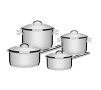 Tramontina Set de Ollas de Cocina de Acero Inoxidable con Fondo Triple Solar 4 Piezas