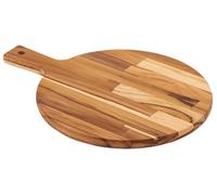 Tramontina Tabla de Pizza Madera Teca Certificada Kitchen 40 x 28 cm | Para cortar pizza, redonda
