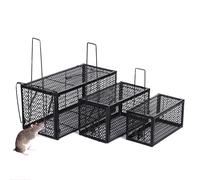 Trampa autoblocante inteligente para ratones, jaula de Metal reutilizable, segura y firme, Red de Hierro, jaula para ratas para interiores y exteriores