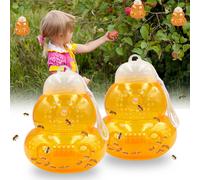 Trampa para avispas para exteriores, recogedor de avispas portátil reutilizable, Control de plagas no tóxico, trampa para abejas con múltiples agujeros para jardín, suministros para el hogar, granja y