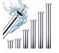 Trampa para botellas de lavabo, juego de drenaje, manguera, tapón de filtro de fregadero, extensión de tubos de sifón, conexión de lavabo, adaptador de plomería, accesorios de baño 25cm