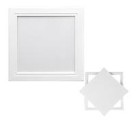 Trampilla de Inspección de Aluminio para Techo de Pladur, Panel de Acceso Elevable, Puerta de Revisión Oculta Empotrada, Registro de Mantenimiento para Falso Techo(White,80x105cm)