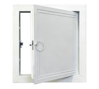 Trampilla de inspección de puerta de acceso, cubierta de orificio de pared de panel de acceso de aluminio, placa de cubierta de solapa de apertura blanca para electricidad/conducto(28x36in/71x92cm)