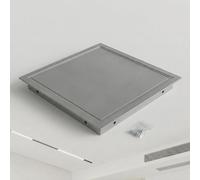 Trampilla de Revisión para Techo Pladur, Puerta de Inspección de Aluminio, Tapa de Registro Techo Desmontable, Panel de Acceso para Fontanería y Electricidad(Gris,85x100cm)