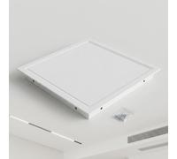 Trampilla de Revisión para Techo Pladur, Puerta de Inspección de Aluminio, Tapa de Registro Techo Desmontable, Panel de Acceso para Fontanería y Electricidad(White,65x90cm)