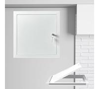 Trampilla Pladur Con Cerradura Y Llave Para Inspección De Plomería De Baño, Trampilla Pladur Panel De Acceso Para Fontaneria Electrica, Aleación De Aluminio(40 * 40cm)