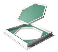 Trampilla Pladur, Hexagonal Empotrado Preinstalado, Tapa de Inspección