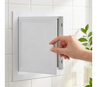 Trampilla Pladur Panel de Acceso de Plomería Empotrado para Paneles de Yeso, Puerta de Inspección Metal Trampilla de Inspección de Pared o Techo, Tapa de Inspección con Bisagra(White,200x350 mm)