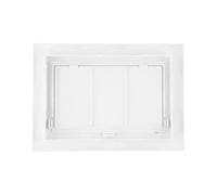 Trampilla Pladur Panel de acceso for paneles yeso, 1 pieza, orificio inspección, cubierta escotilla blanca, puerto tipo empuje plástico Universal(150x200mm)