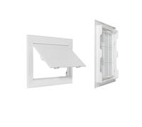 Trampilla Pladur Panel de acceso for paneles yeso, orificio inspección, puertas ABS, pared, techo, cubierta escotilla blanca, plástico Universal(100X100mm)