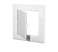 Trampilla Pladur Panel de acceso for puerta paneles yeso, placa cubierta solapa apertura autoadhesiva plástico, puertas, puerto techo pared(150x150mm)